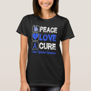 T-SHIRT LOVE PEACE CURE CHARGE SYNDROME SENSIBILISATION