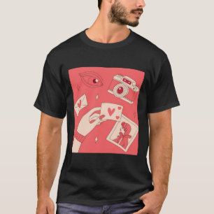 T-shirt Love Photography Eye Camera Art numérique Illustra