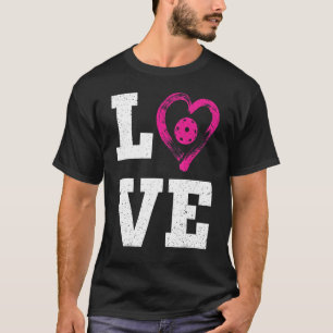 T-shirt Love Pickleball I Love Pickleball Paddleball Play