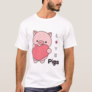 T-shirt Love Pigs conception de la journée nationale du po