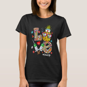 T-shirt Love Pineapple Syringe Cna Vie été