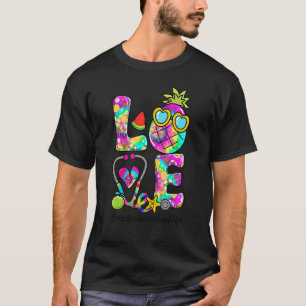 T-shirt Love Pineapple Tie Dye Assistante Médicale Vie Som