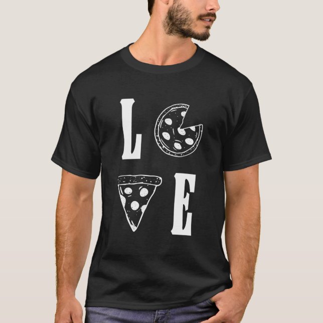 T-shirt Love Pizza (Devant)