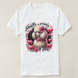 T-shirt Love Poodle - Heart Bubbles Tee