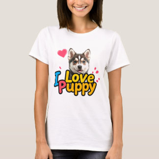T-shirt Love Puppy - Adorable Design Amoureux des chiens