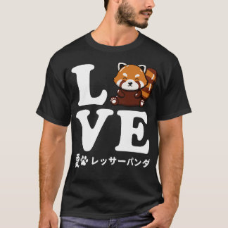 T-shirt Love Red Panda