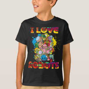 T-shirt Love Robots Drôle Robotique