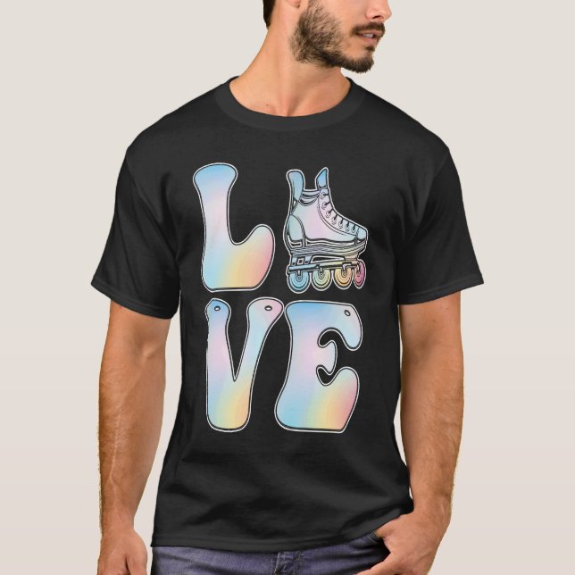 T-shirt Love Rollerblading (Devant)