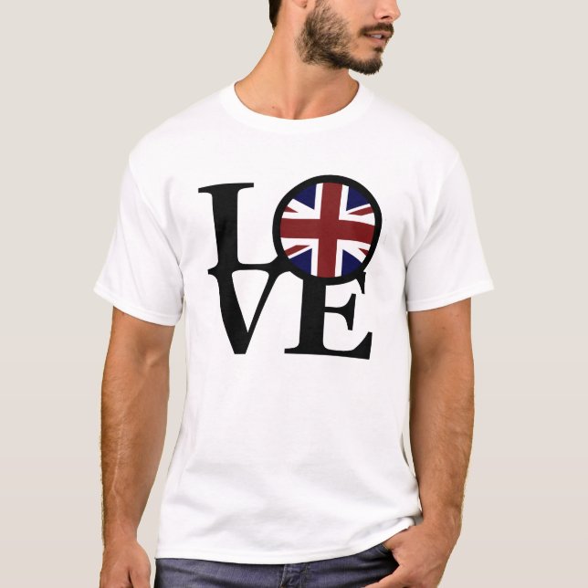 T-shirt LOVE Royaume-Uni (Devant)