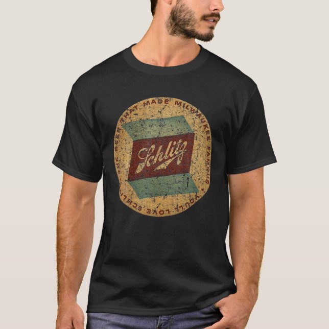 T-shirt Love Schlitz Bière Bouteille d'invité (Devant)