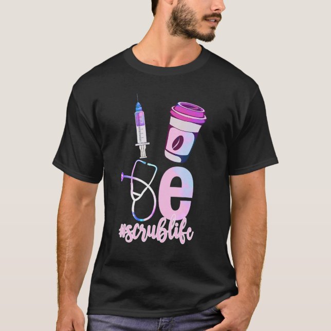 T-shirt Love Scrub Life Stethoscope Nursing Nurses Day (Devant)
