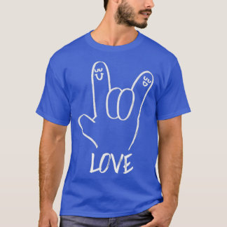 T-shirt Love Sign Language Love Love Logo