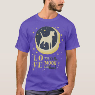 T-shirt Love Smooth Fo Terrier Dog To The Moon