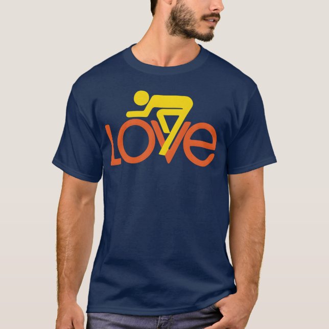 T-shirt love spinning vintage (Devant)