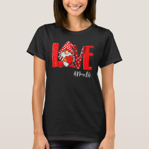 T-shirt Love Stethoscope NurseLife Saint Valentin Leopard 