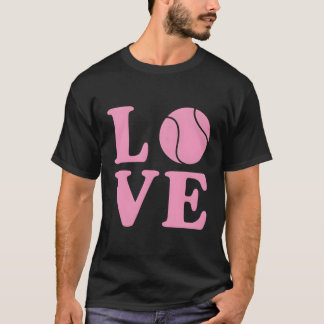 T-shirt Love Tennis Funny Retro Style Joueur de tennis Don