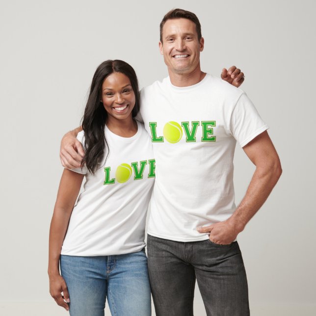 T-shirt Love Tennis Joueur amusant ou Supporters (Unisexe)
