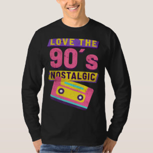 T-shirt Love The 90's Nostalgic Cassette Party Hip Hip Rap