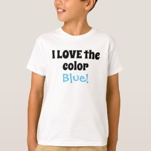 T-shirt Love the Color Blue Fun Kids