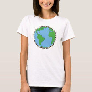 T-shirt Love the planet Go veg