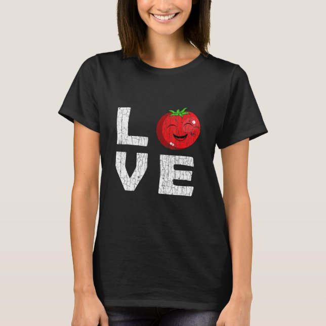 T-shirt Love Tomato Gardener Jardinage Graphic (Devant)