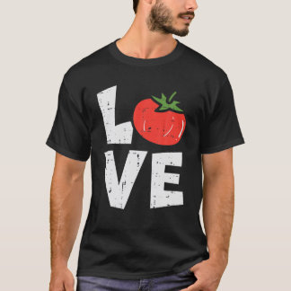 T-shirt Love Tomato Gardening Vegetable Plant Gardener Men