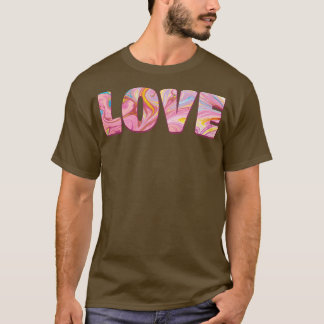 T-shirt Love typographie artistique