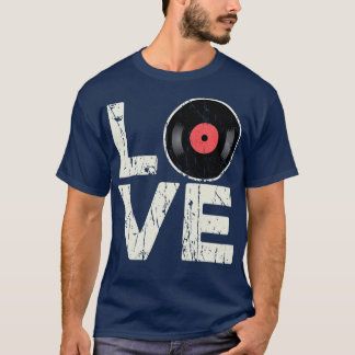 T-shirt Love Vinyl Records