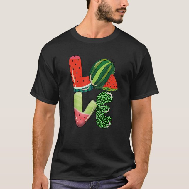 T-shirt Love Watermelon Summer Vibes Watermelon Pour Homme (Devant)