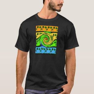 T-shirt Love Wave Colors.
