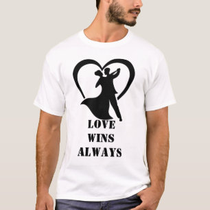 T-shirt Love Wins Always   Freefit Motivational Co