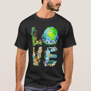 T-shirt Love World Jour des terres 2022 Planet De l'enviro