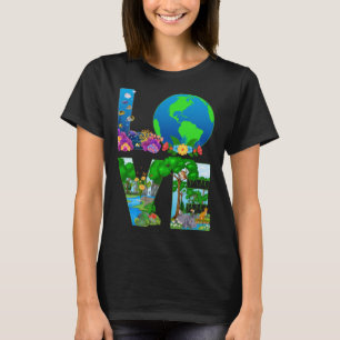 T-shirt Love World Jour des terres 2023 Planet De l'enviro