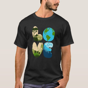T-shirt Love World Jour des terres 2023 Save Planet Enviro