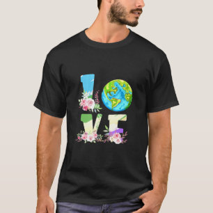 T-shirt Love World Jour des terres De l'environnement Save