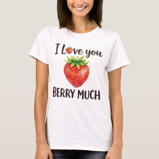 T-shirt Love You Cherry Much Cute Retro Valentine Art