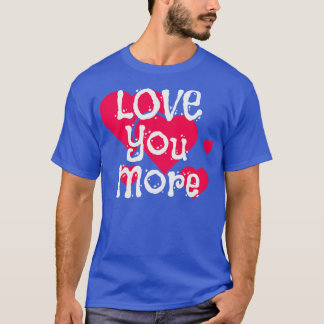T-shirt Love You Plus Fiançailles Faire-part Couple