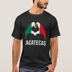 T-shirt Love Zacatecas Mexique Vacances Mexique Drapeau