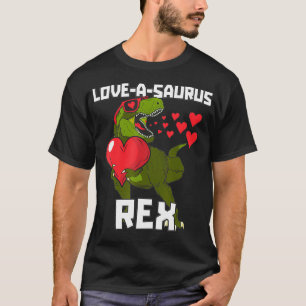 T-shirt Loveasaurus Garçons Valentines Jour Dinosaure T re