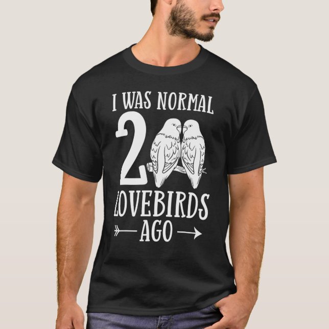 T-shirt Lovebird Peach Face Parrot Pet African Fischer Bi (Devant)