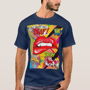 T-shirt Lovely Lips Retro Pop Art pour les artistes