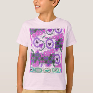 T-shirt Lovely Love Heart Motif Art Imprimer