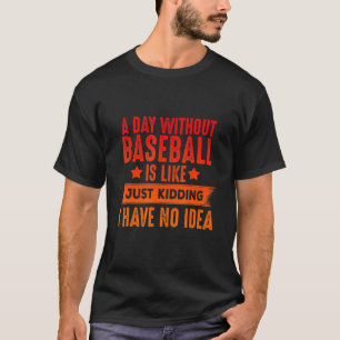T-Shirt Lover De Baseball, Cadeaux Cool Pour Joueu