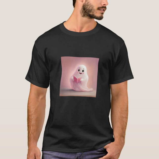 T-shirt Lover Library Premium du livre de lecture Ghost (Devant)