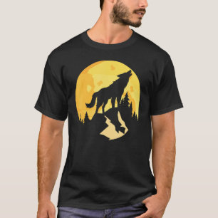 T-shirt Loves Wolves wolf Face 5