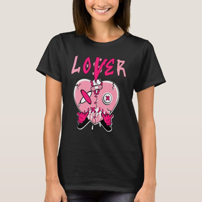 T-shirt Low Triple Pink Loser   Heart Dripping Triple Pink (Devant)