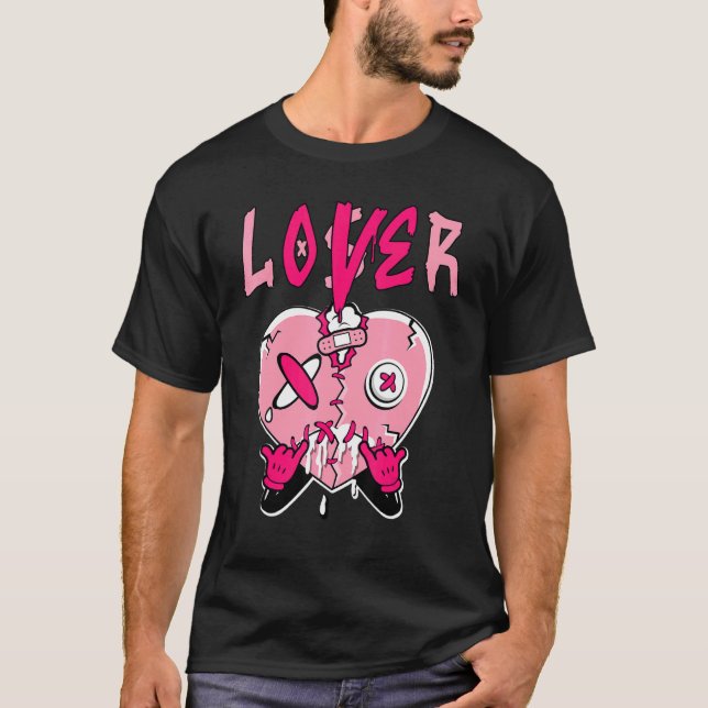 T-shirt Low Triple Pink Loser   Heart Dripping Triple Pink (Devant)