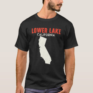 T-shirt Lower Lake California USA State America Travel Cal