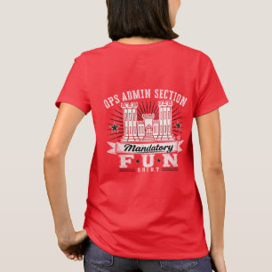 T-shirt LRN OP Amusement Obligatoire Rouge