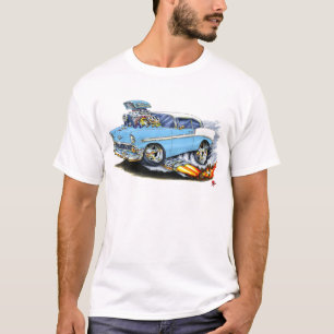 T-shirt Lt 1956 de Chevy 150-210 Blue Car
